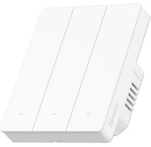 Sonoff 3-Kanal smarter Wandschalter in Weiß.