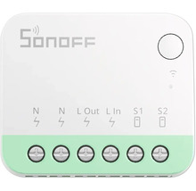 Sonoff Smart-Schalter mit sechs Anschlussklemmen für die Hausautomatisierung.