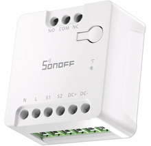 Sonoff Smart Switch Modul mit verschiedenen Anschlussklemmen für elektrische Installationen.