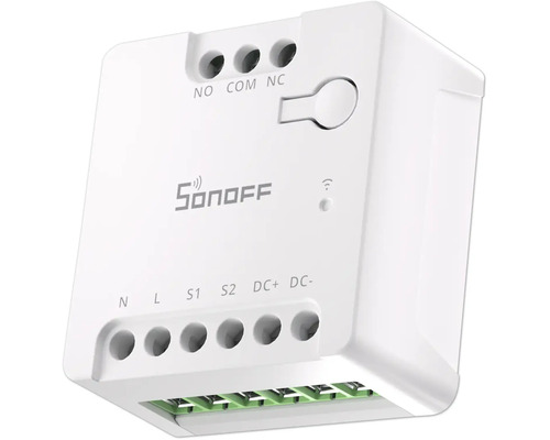 Sonoff Smart Switch Modul mit verschiedenen Anschlussklemmen für elektrische Installationen.