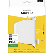Schellenberg Aufschraubwickler FLEXO für Rollladen, 180 Grad schwenkbar, System Mini, Gurtbreite 14 Millimeter, Gurtlänge 7,0 Meter.