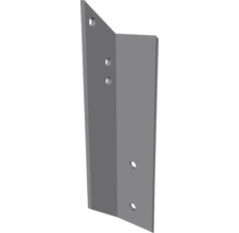 Winkelverbinder aus Metall mit vorgebohrten Löchern für Holzkonstruktionen.