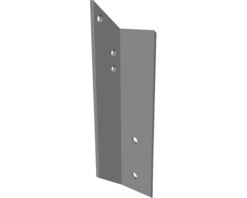 Winkelverbinder aus Metall mit vorgebohrten Löchern für Holzkonstruktionen.