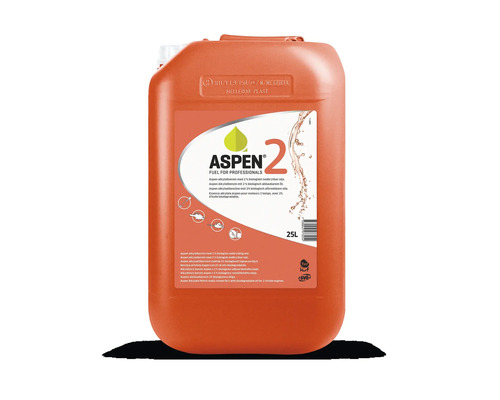 Aspen 2 Alkylatbenzin für 2 Takt Motoren im orangen 25 Liter Kanister
