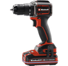 Einhell Professional Akkumulator-Bohrschrauber in Rot und Schwarz mit bürstenlosem Motor und Power X-Change Akkumulator.