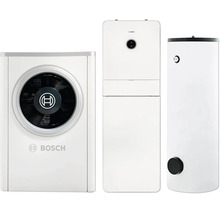 Bosch Wärmepumpen-Set mit Außeneinheit, Inneneinheit und Warmwasserspeicher, Bosch Logo