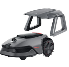Mova Mähroboter in Grau inklusive Garage für die automatische Rasenpflege