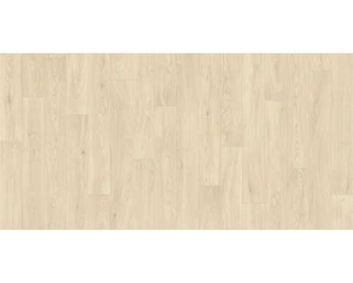 Heller Holzboden mit natürlicher Maserung und versetzten Dielen.