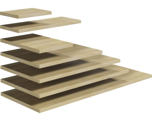 Holzbretter in verschiedenen Größen für den Möbelbau oder als Regalbretter.