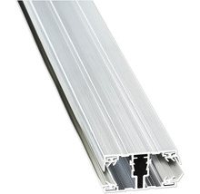 Aluminiumprofil Montageschiene für Konstruktionen und Photovoltaikanlagen mit integrierten Nuten.