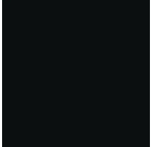 Schwarze, matte Oberfläche.