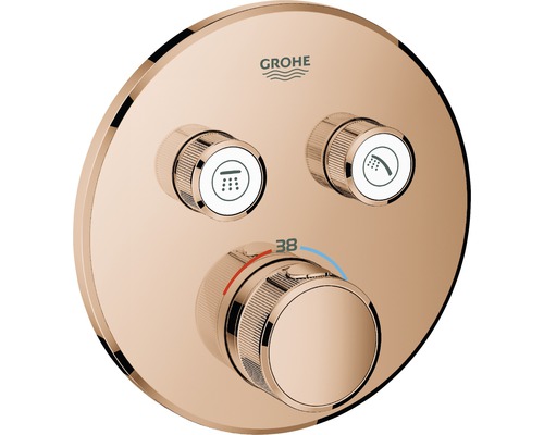 GROHE Unterputz Thermostat Dusche GROHTHERM SMARTCONTROL warm sunset 29119DA0 Grohe Armatur mit Temperaturregler und Duschkopf Symbolen
