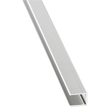 U-Profil aus Aluminium für Fliesenabschlüsse in Weiß.