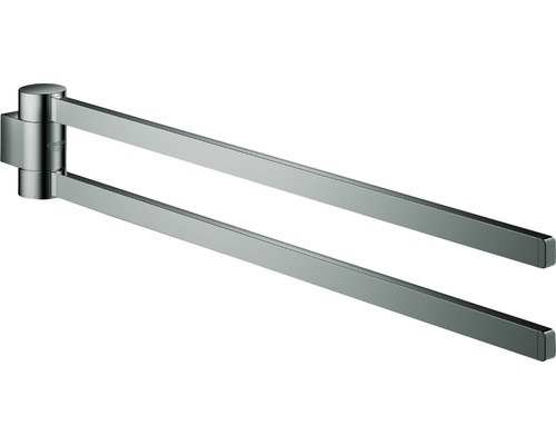 Handtuchhalter GROHE Selection doppelt schwenkbar hard graphit poliert 41063A00 Handtuchhalter mit zwei Armen
