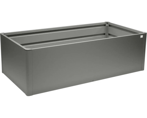Rechteckiges Hochbeet aus Metall für den Garten