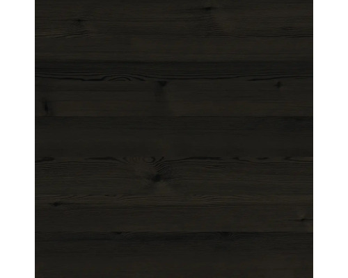 Waagerechte Holzplanken mit feiner Maserung und Astlöchern in dunkler Optik.