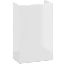 Weißer Badezimmer-Hängeschrank im minimalistischen, grifflosen Design