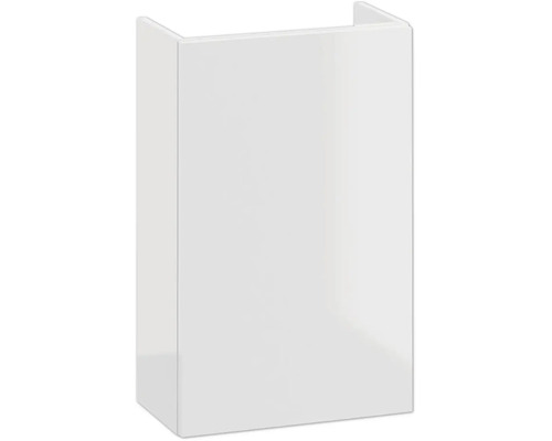 Weißer Badezimmer-Hängeschrank im minimalistischen, grifflosen Design