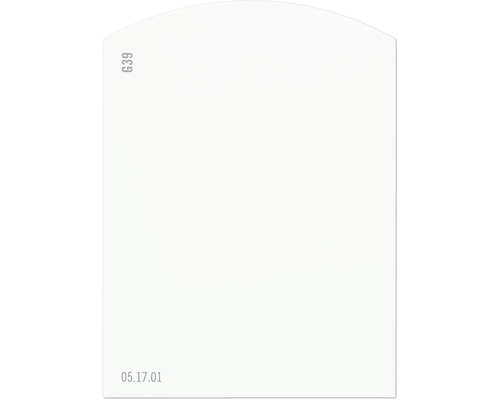 Farbmuster für Wandfarbe, Weiß, Code G39, Kennnummer 05.17.01.