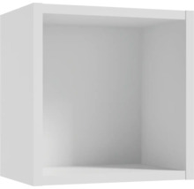 Quadratisches, offenes Wandregal-Modul in Weiß