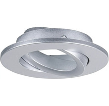 Schwenkbarer Einbaurahmen für Einbaustrahler aus Metall.