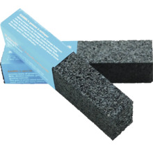 Kaindl Reinigungsgummi für Schleifmittel, zwei rechteckige Reinigungssteine mit blauer Kartonumhüllung.