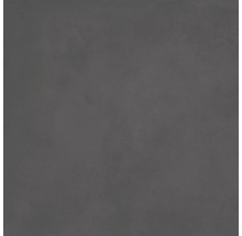 Dunkelgraue Fliese in Betonoptik mit feiner Textur.