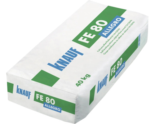 Knauf FE 80 Allegro Calciumsulfat-Fließestrich im 40 Kilogramm Sack.