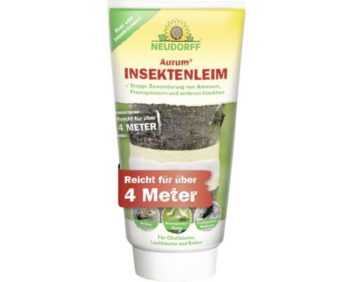 Neudorff Aurum Insektenleim Tube zur Abwehr von Ameisen und Frostspannern an Obstbäumen, reicht für über 4 Meter, insektizidfrei.
