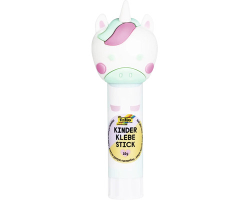 Folia Kinderklebestift 10 Gramm mit Kappe im Einhorn-Design.