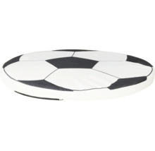 Rundes Sitzkissen im Fußball-Design