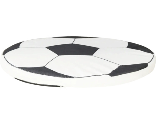 Rundes Sitzkissen im Fußball-Design