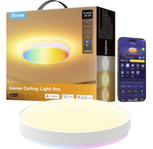 Govee Ceiling Light Pro, runde smarte Deckenleuchte mit App-Steuerung, mehrfarbigem Lichtring, Matter-Unterstützung und 38 Zentimeter Durchmesser.