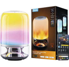 Govee Tischleuchte 2 Pro mit integriertem JBL Lautsprecher, App-Steuerung und Produktverpackung mit Unterstützung für Matter und Sprachsteuerung.