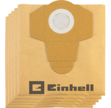 Einhell Staubsaugerbeutel aus Papier im Set, geeignet für Nass-Trockensauger. Einhell Logo.