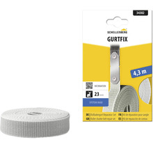 Schellenberg Gurtfix Rollladengurt Reparaturset System Maxi mit 4,3 Meter grauem Gurt in 23 Millimeter Breite und Verpackung.