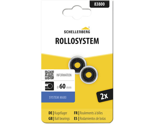 Schellenberg Kugellager für Rollosystem Maxi, 2 Stück, Durchmesser 40 Millimeter