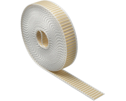 Rolle gewebtes Gurtband für Rollladen mit gerippter Oberflächenstruktur.