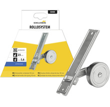 Schellenberg Einlasswickler System Maxi, Lochabstand 185 Millimeter, Gurtbreite 23 Millimeter, maximale Gurtlänge 5,6 Meter, Metall.