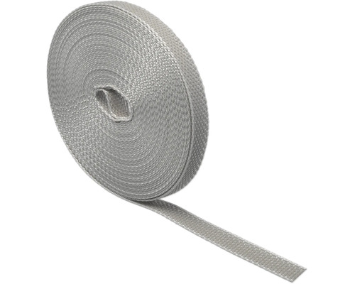 Hitzebeständiges Glasfaser-Dichtungsband für Kamine und Öfen auf einer Rolle.
