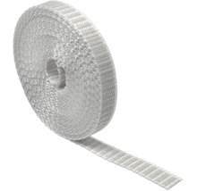 Gewebtes Dichtungsband in Weiß auf einer Rolle.