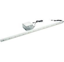 LED Lichtleiste Set inklusive Netzteil und Anschlusskabel für Schränke oder Regale.