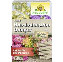 Neudorff Azet Rhododendron-Dünger 2,5 Kilogramm Packung, organischer Bio-Dünger für 100 Pflanzen aus natürlichen Rohstoffen.