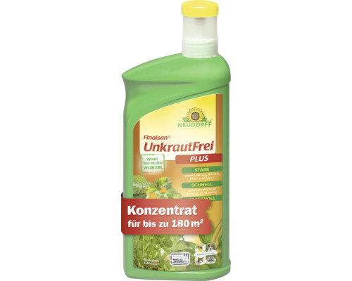 Neudorff Finalsan UnkrautFrei Plus Konzentrat für bis zu 180 Quadratmeter gegen Unkraut, Giersch, Moos und Algen.