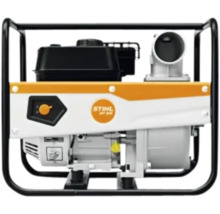 Stihl Benzin-Wasserpumpe mit Motor und stabilem Metallrahmen