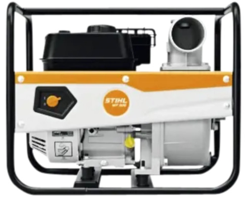 Stihl Benzin-Wasserpumpe mit Motor und stabilem Metallrahmen