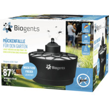 Biogents Mückenfalle AERO TRAP für den Garten, insektizidfrei, wissenschaftlich erwiesen, wirksam gegen Tigermücken. Biogents Logo.