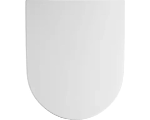 Toilettensitzdeckel in U-Form mit schlichtem Design.