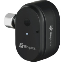 Biogents BG-CO2 Timer für Mückenfallen, schwarzes Gerät mit Logo, Status-LED und silberner Anschlussmutter.