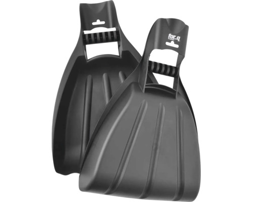Schwarze Laubgreifer aus Kunststoff von for_q im Zweier-Set.
